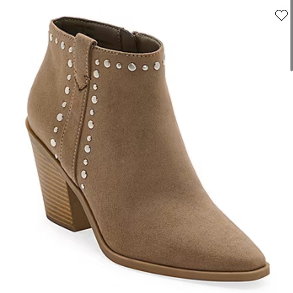 a.n.a Taupe Studded Ankle Booties - Picture 7 of 14